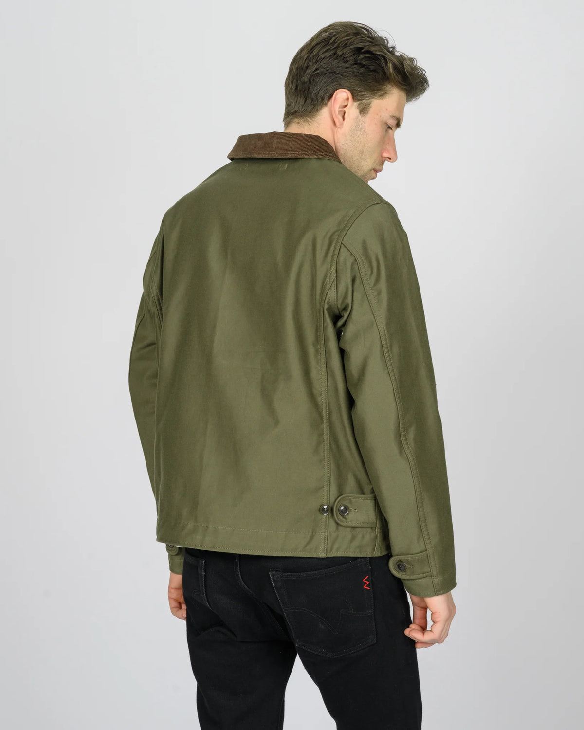 IHM-53-ODG 12oz Whipcord Lightweight N1 Deck Jacket - Olive Drab Green