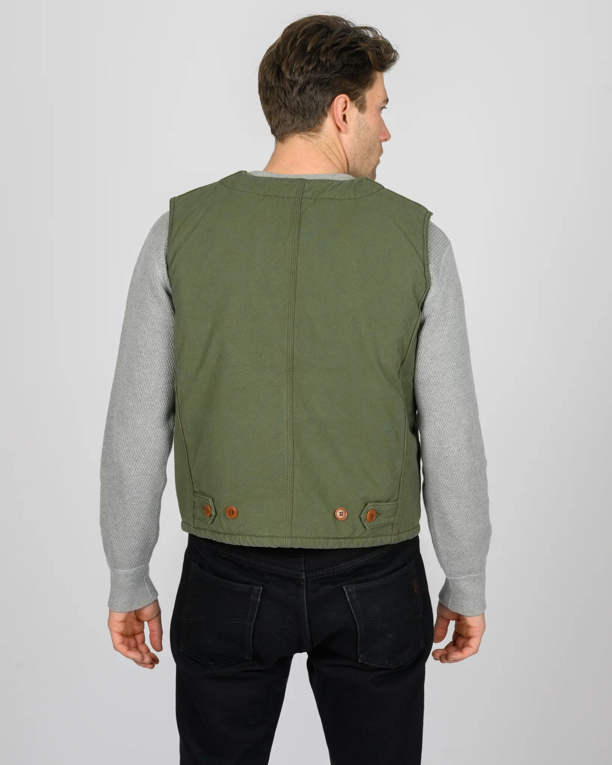 Iron Heart IHV-53 12oz Selvedge Duck Hunting Vest  Olive
