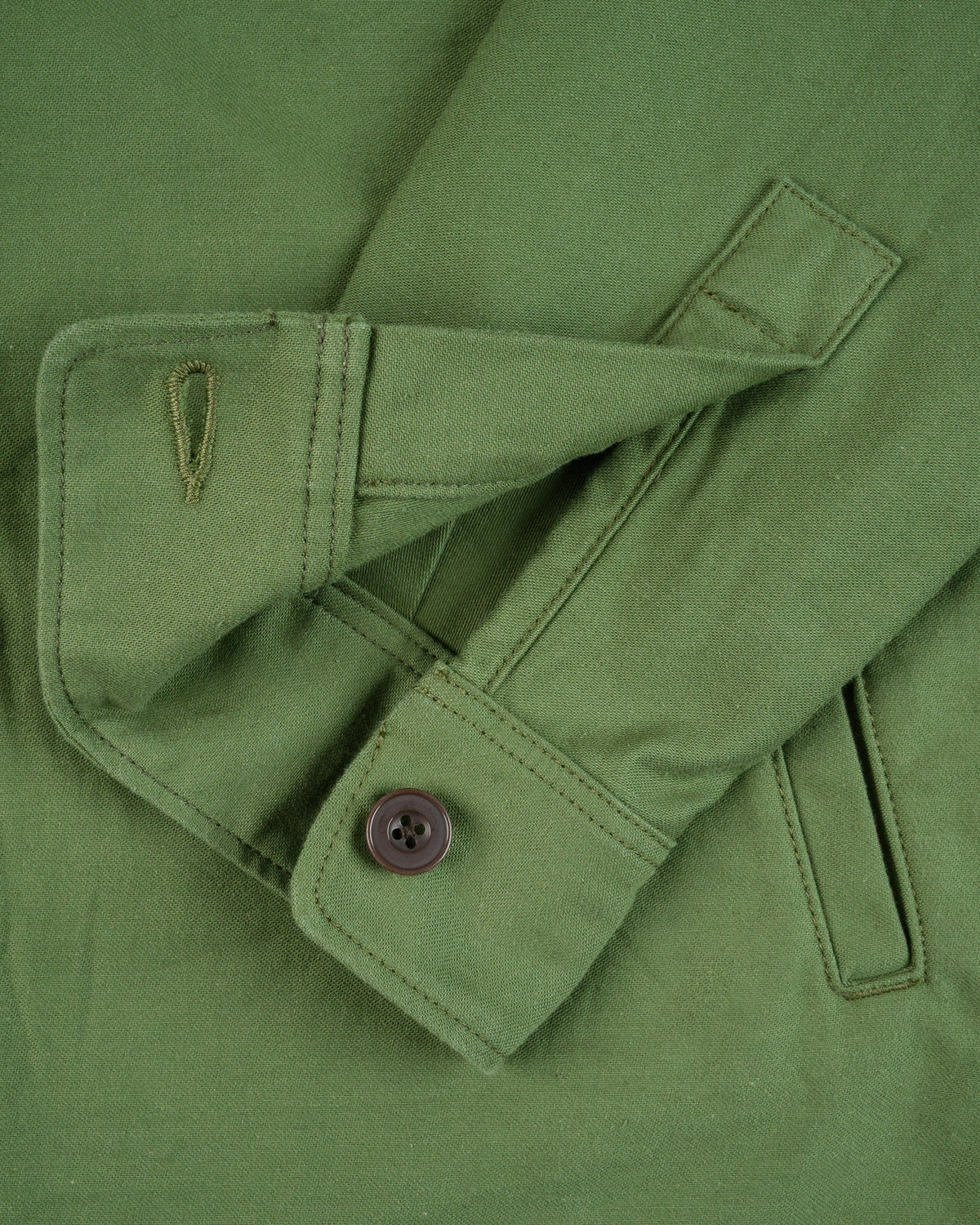 Iron Heart IHSH-451 9oz Cotton Sateen Military CPO Shirt - Olive Drab Green