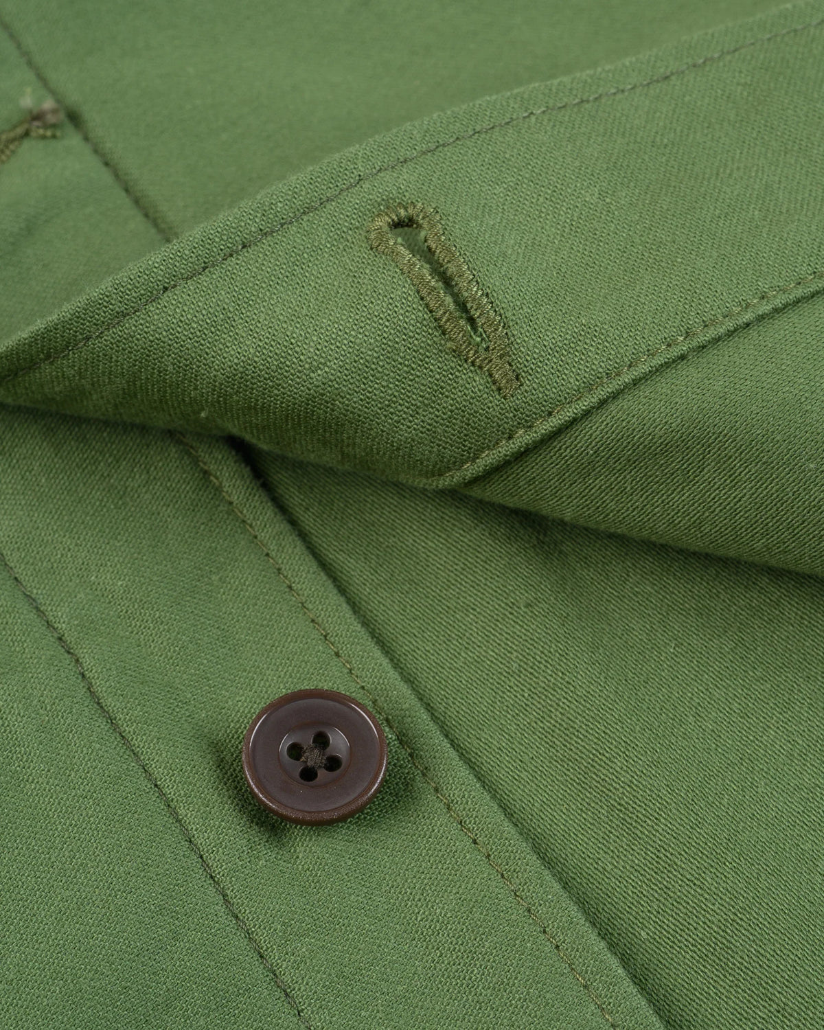 Iron Heart IHSH-451 9oz Cotton Sateen Military CPO Shirt - Olive Drab Green