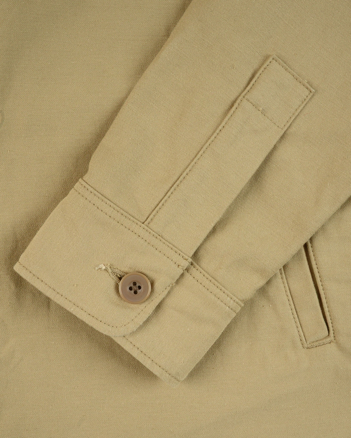 Iron Heart IHSH-451 9oz Cotton Sateen Military CPO Shirt - Khaki