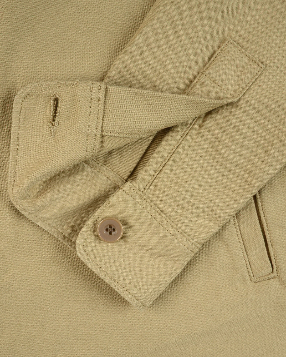 Iron Heart IHSH-451 9oz Cotton Sateen Military CPO Shirt - Khaki