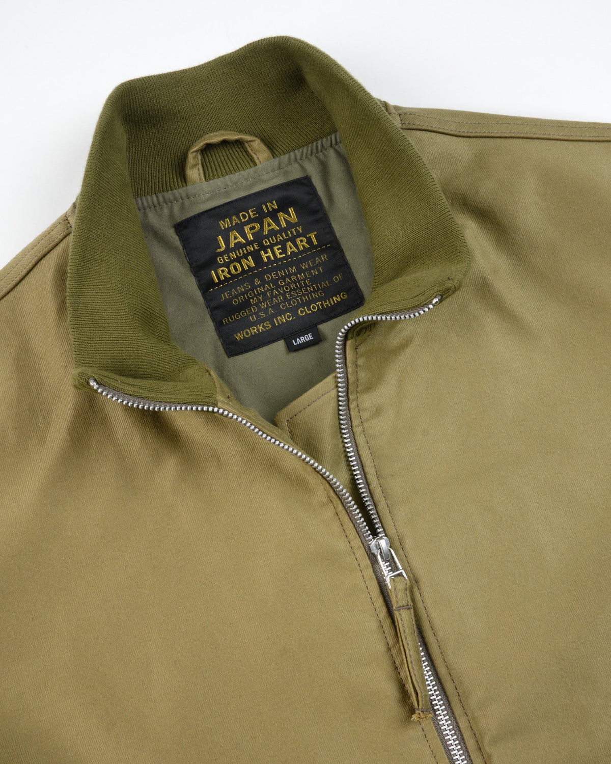 IHM-52-KHA 12oz Whipcord Tanker Jacket - Khaki