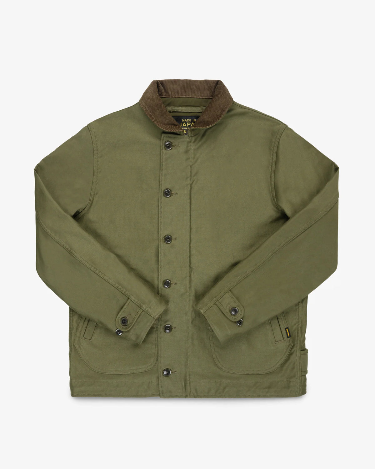 IHM-53-ODG 12oz Whipcord Lightweight N1 Deck Jacket - Olive Drab Green