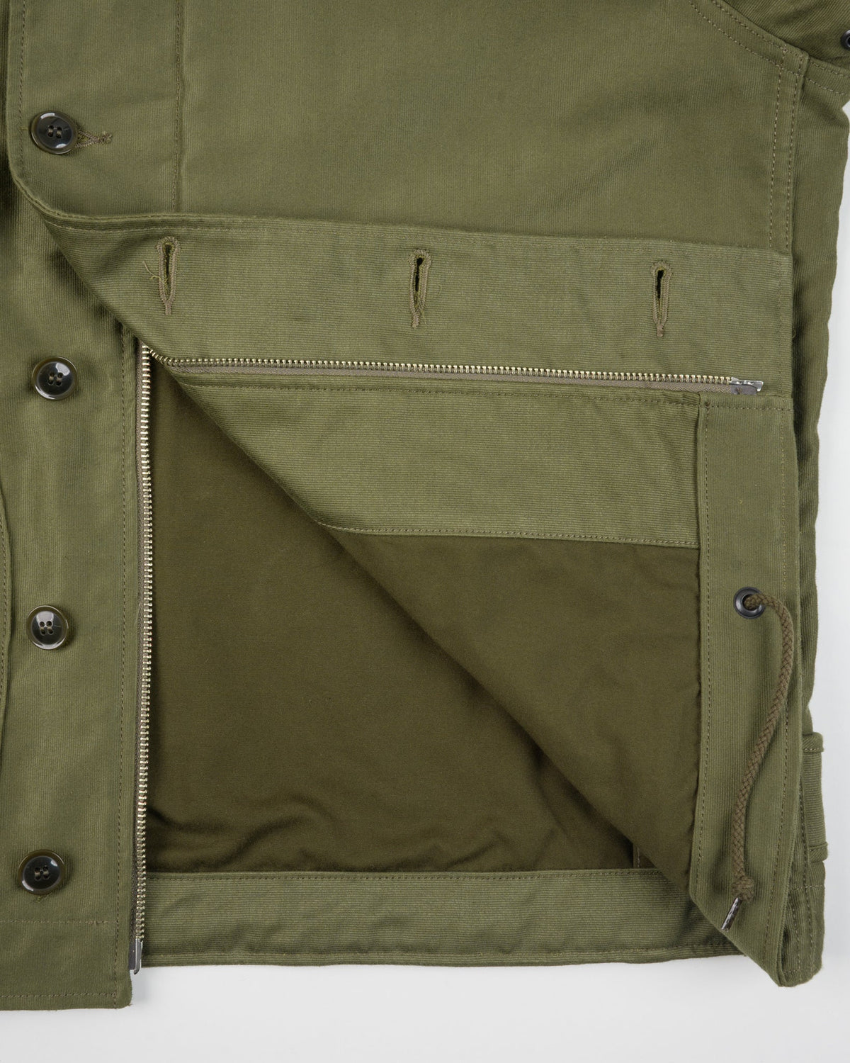 IHM-53-ODG 12oz Whipcord Lightweight N1 Deck Jacket - Olive Drab Green