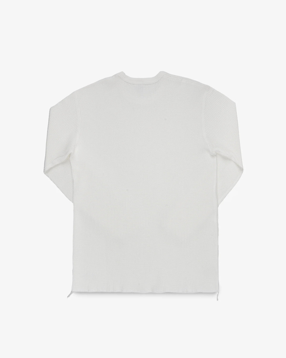 Iron Heart IHTL-1301 Waffle Knit Long Sleeved Crew Neck Thermal Top - White