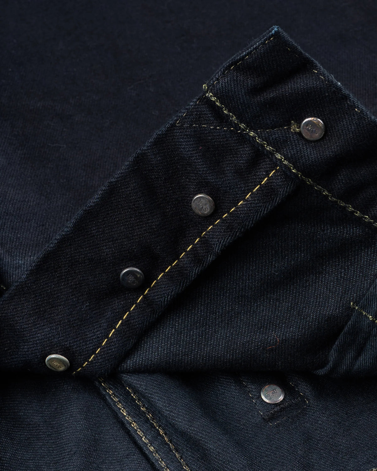 IH- 1955 S-142OD 14oz Selvedge Denim 1955- Indigo Overdyed Black