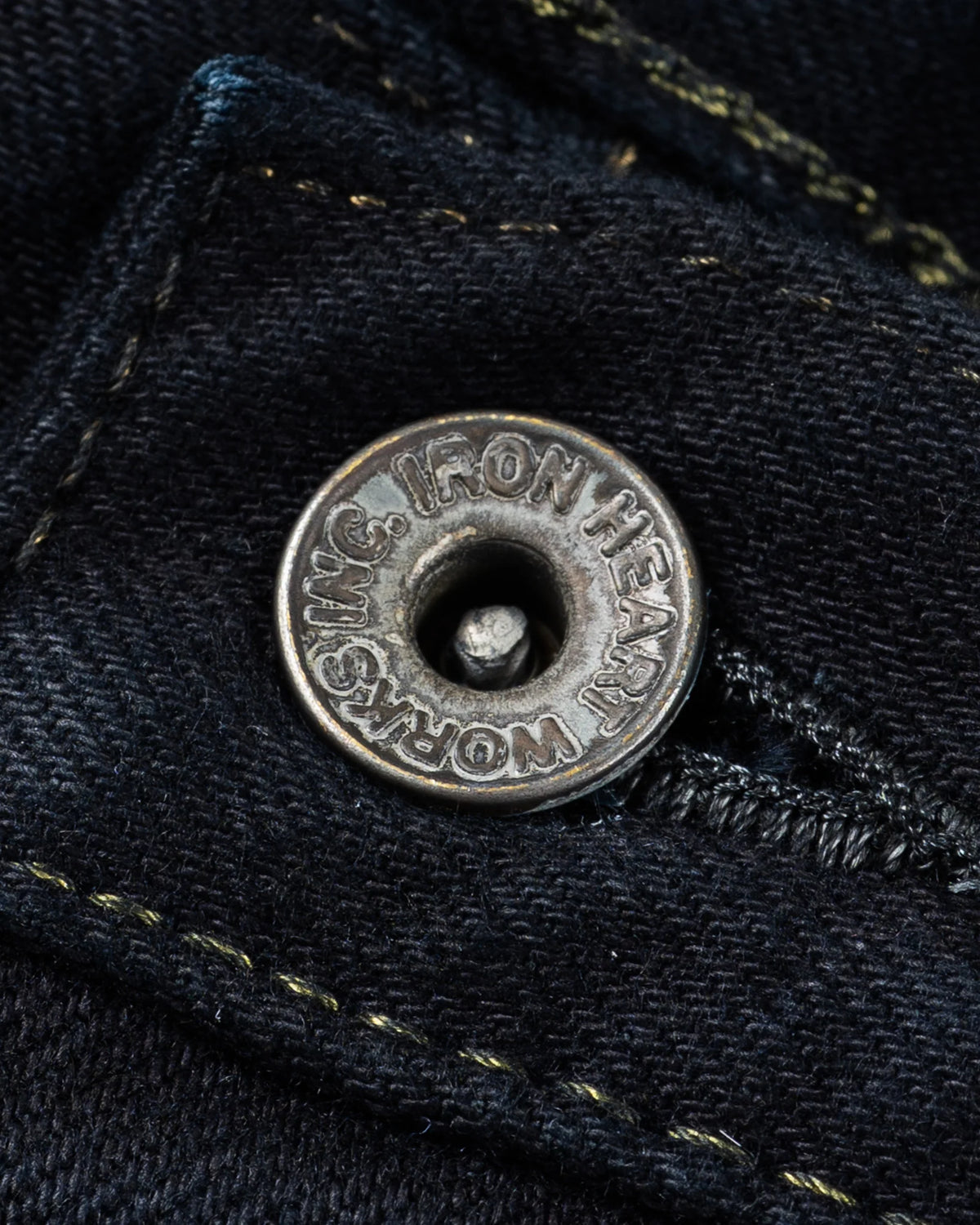 IH- 1955 S-142OD 14oz Selvedge Denim 1955- Indigo Overdyed Black