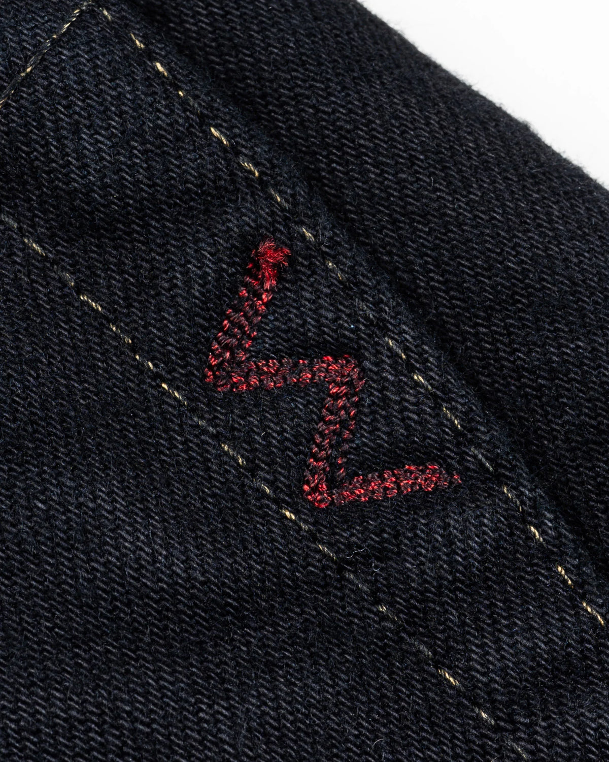 IH- 1955 S-142OD 14oz Selvedge Denim 1955- Indigo Overdyed Black