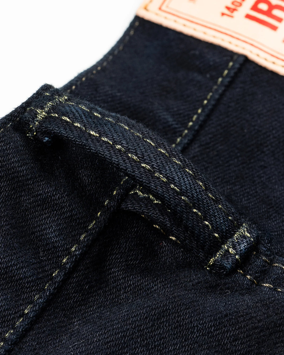 IH- 1955 S-142OD 14oz Selvedge Denim 1955- Indigo Overdyed Black