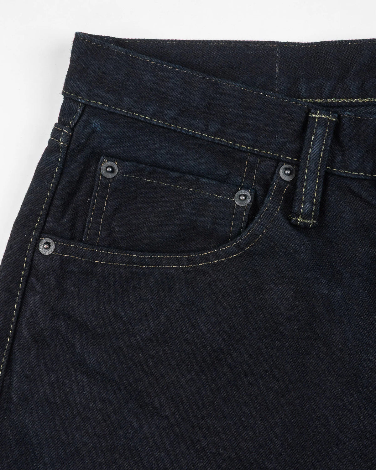 IH- 1955 S-142OD 14oz Selvedge Denim 1955- Indigo Overdyed Black