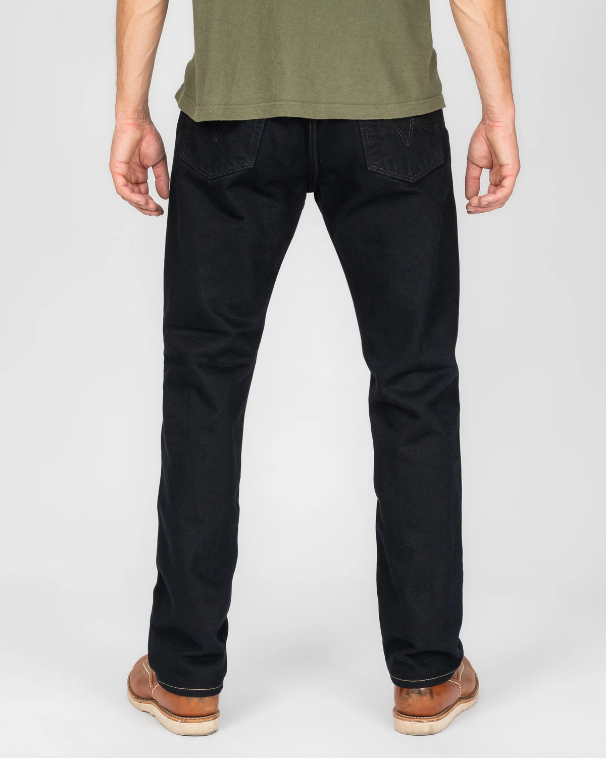 IH- 1955 S-142OD 14oz Selvedge Denim 1955- Indigo Overdyed Black