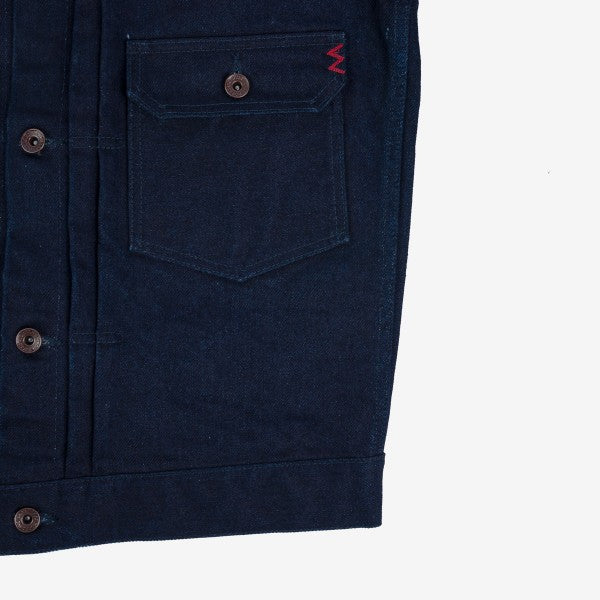 Iron Heart IH-140-IG 19oz Selvedge Denim Type I Jacket - Indigo/Grey