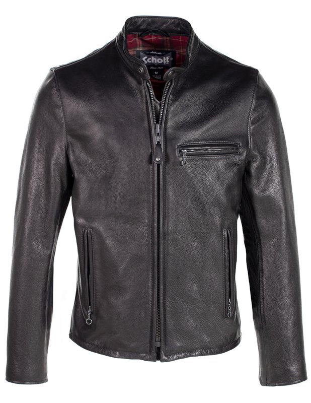 Schott NYC. 530 Black Leather Jacket