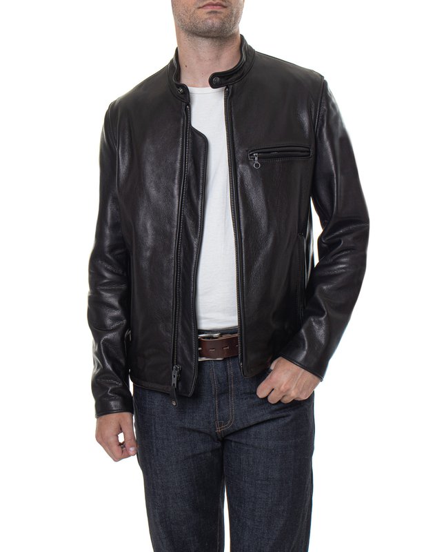 Schott NYC. 530 Black Leather Jacket