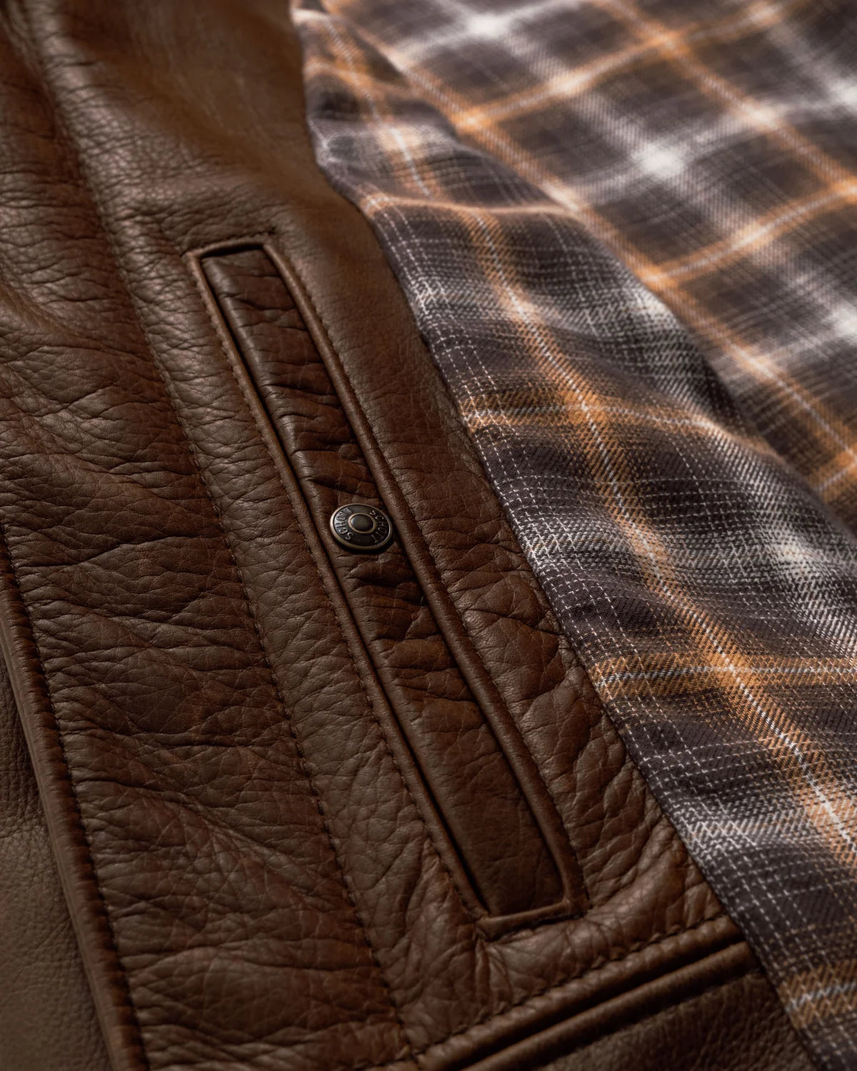 Schott NYC. 530 Brown Leather Jacket