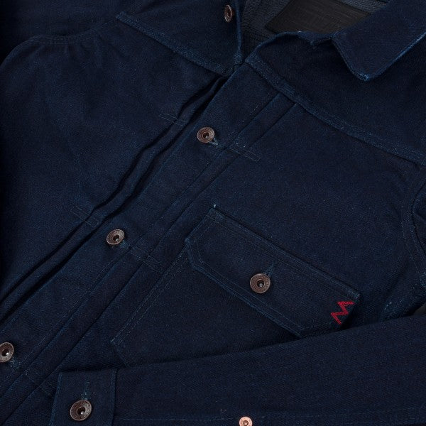 Iron Heart IH-140-IG 19oz Selvedge Denim Type I Jacket - Indigo/Grey