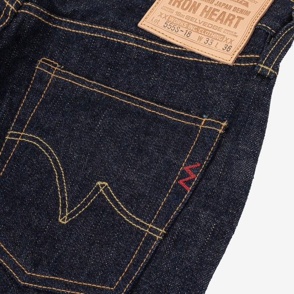 IH-555S- 18oz Vintage Selvedge Denim Super Slim Cut Jeans - Indigo