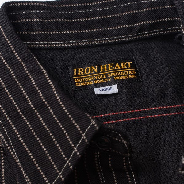 IHSH-266 Wabash Work Shirt - Black with Black Buttons