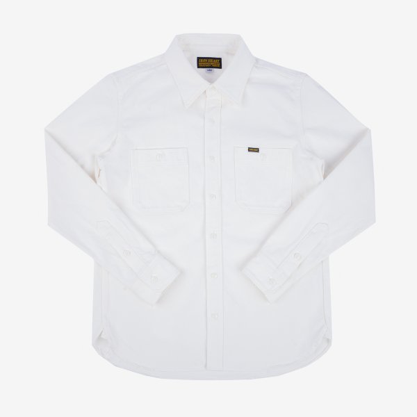 Iron Heart  IHSH-391 13.5oz Denim Work Shirt - White