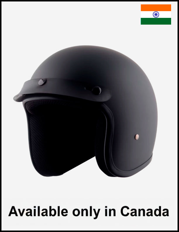 full face black motorcycle helmet profile pic GDM Ghost Matte Aerodynamic shell design constructed using an advanced lightweight composite poly Full Face Motorcycle Helmet Matte/Gloss