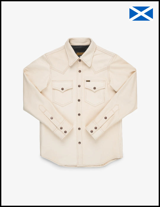 Iron Heart Horsehide Western Shirt - The Pale Rider - Natural