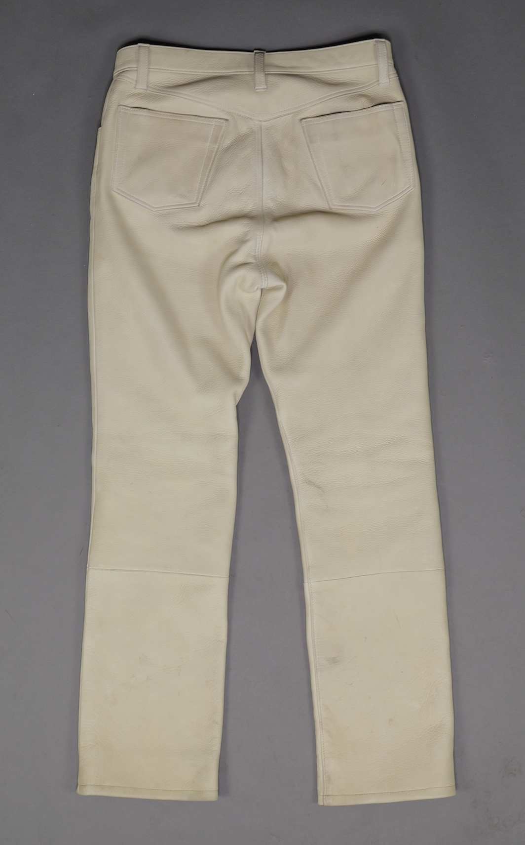 The Shop Vancouver 1.7mm Cream Deer Hide Leather Pants