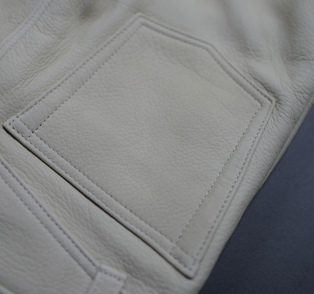 The Shop Vancouver 1.7mm Cream Deer Hide Leather Pants