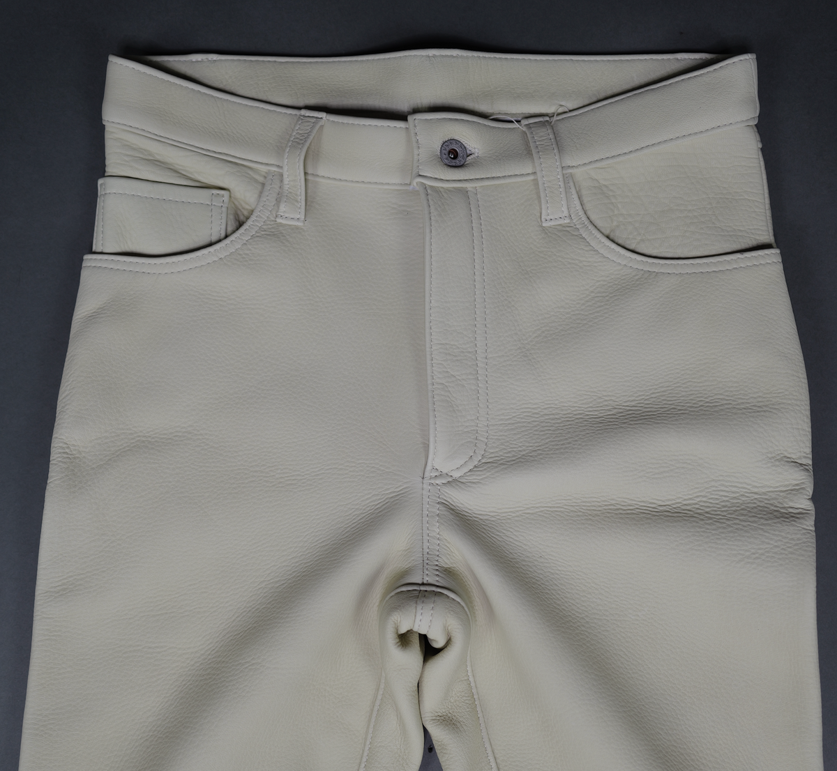 The Shop Vancouver 1.7mm Cream Deer Hide Leather Pants