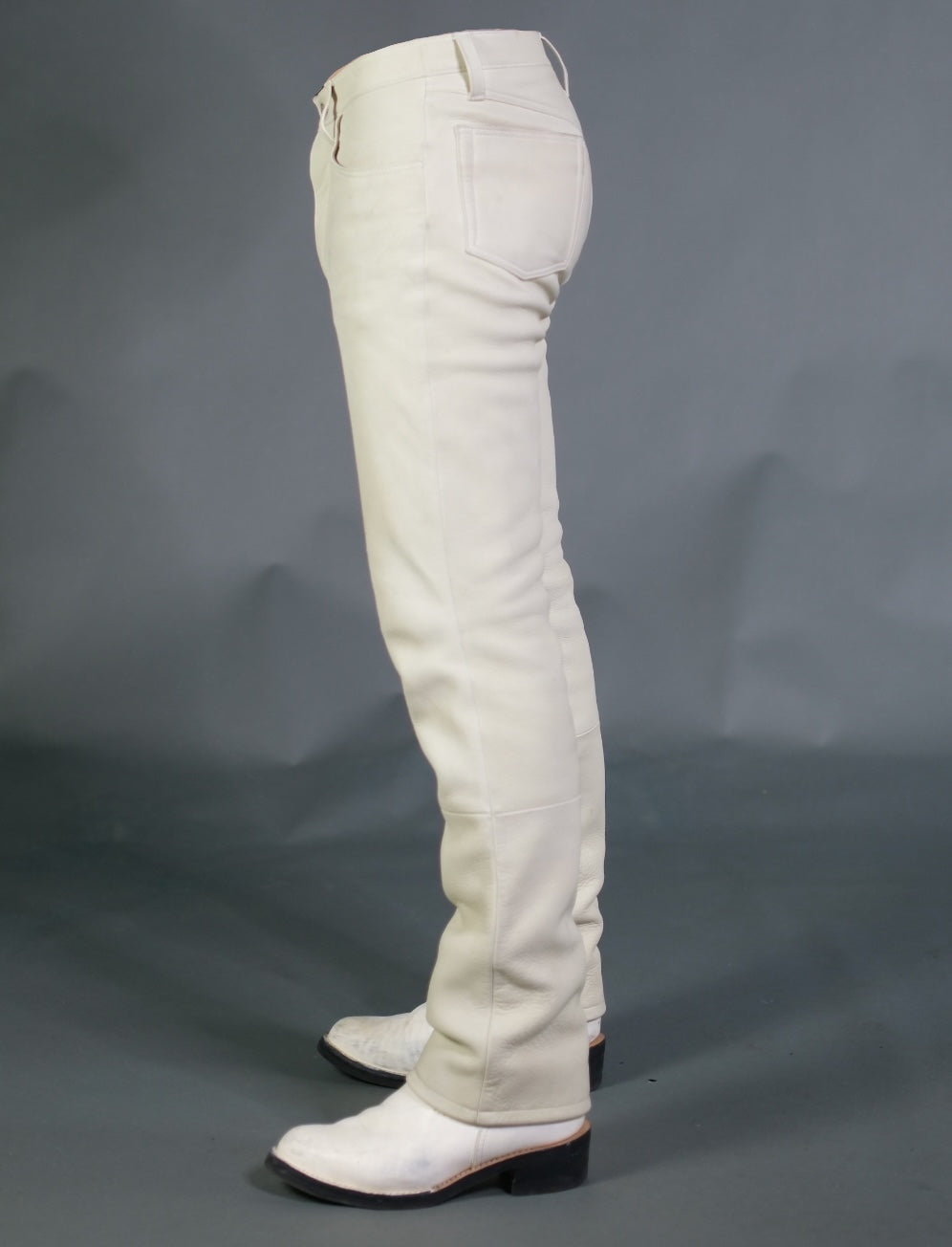 The Shop Vancouver 1.7mm Cream Deer Hide Leather Pants