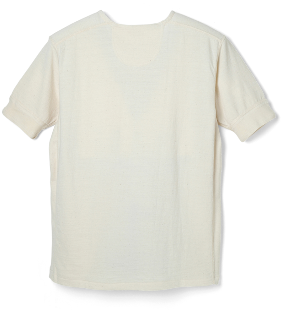 Stevenson Overall Co. Loop Wheel Oatmeal Short Sleeve Henley T-Shirt