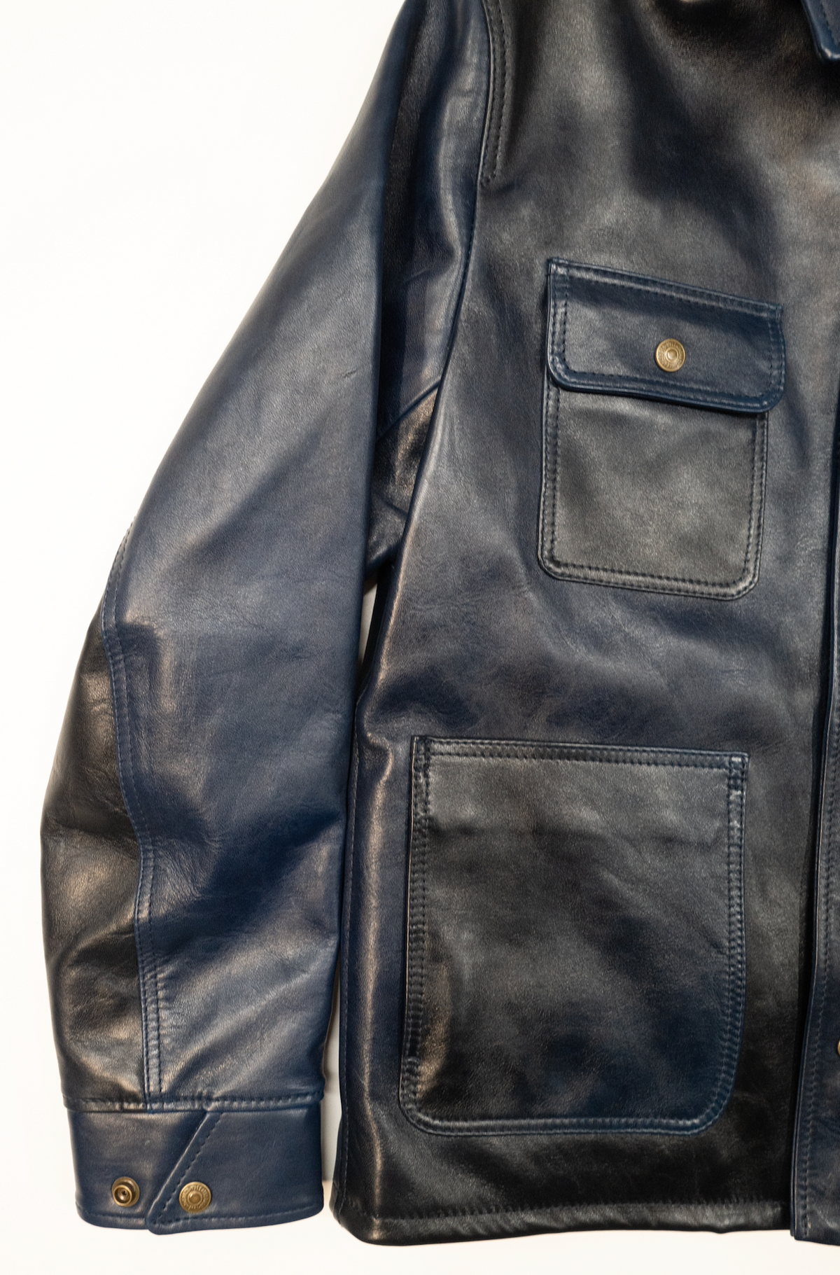 The Shop Vancouver Hand Dyed Chore Jacket- Royal Blue/ Navy PRE ORDER DEPOSIT