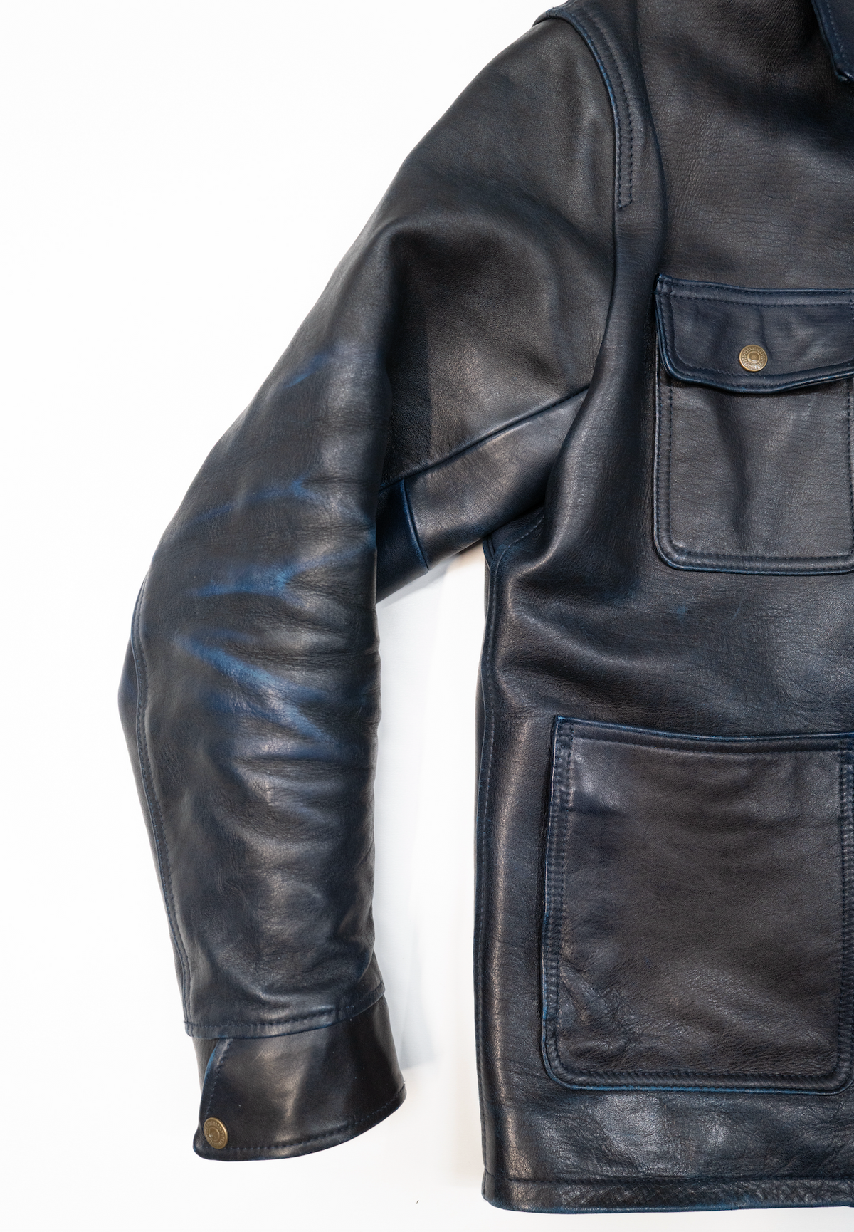 The Shop Vancouver Hand Dyed Chore Jacket- Royal Blue/ Navy PRE ORDER DEPOSIT