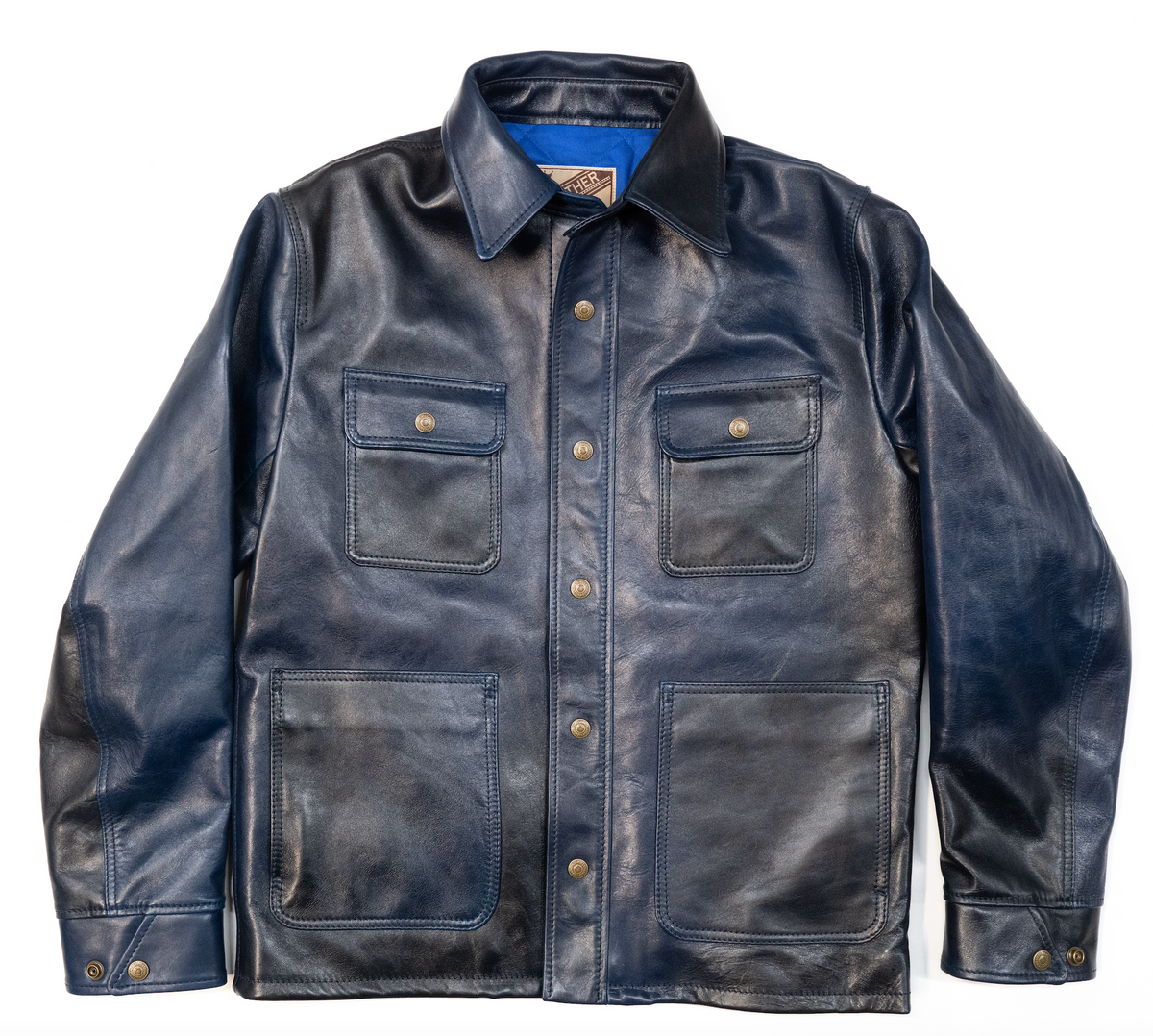 The Shop Vancouver Hand Dyed Chore Jacket- Royal Blue/ Navy PRE ORDER DEPOSIT