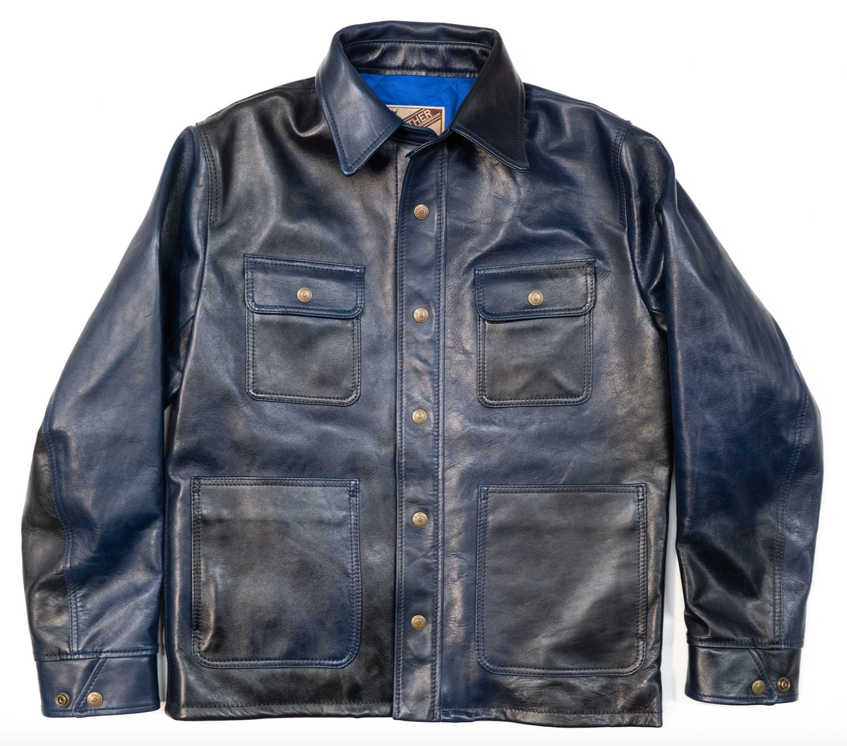 The Shop Vancouver Hand Dyed Chore Jacket- Royal Blue/ Navy PRE ORDER DEPOSIT