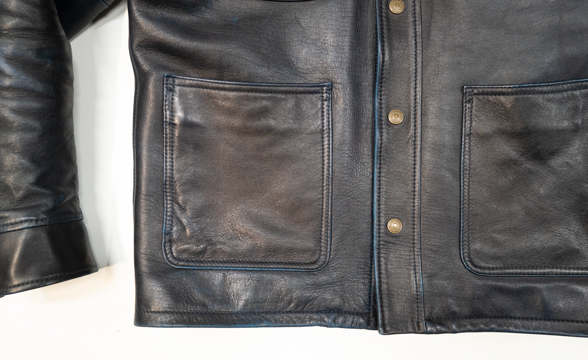 The Shop Vancouver Hand Dyed Chore Jacket- Royal Blue/ Navy PRE ORDER DEPOSIT