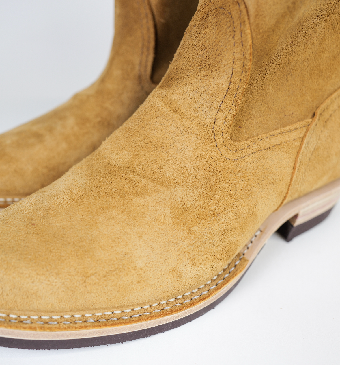 The Shop X Wesco Boots Short Morrison British tan rough out