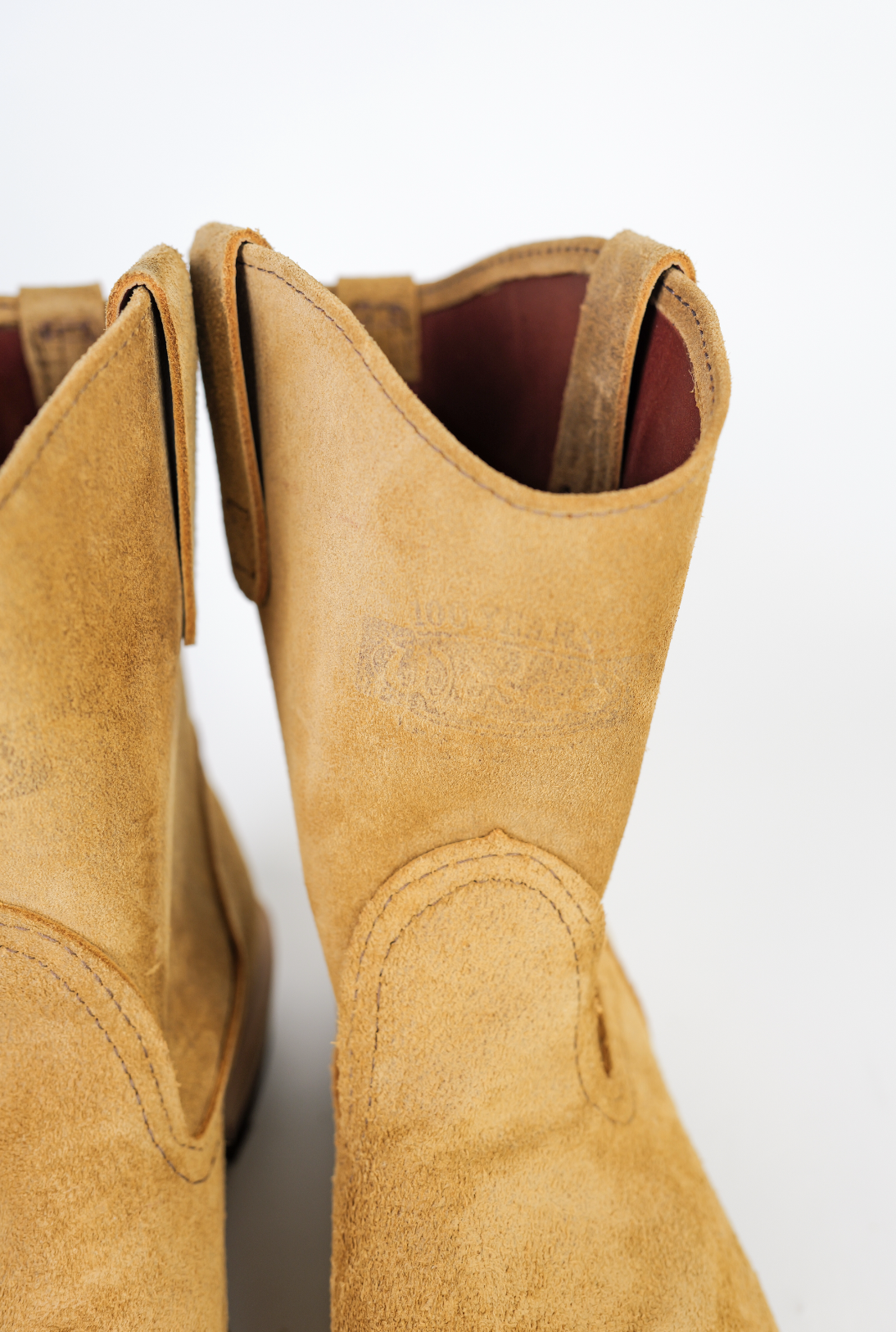 The Shop X Wesco Boots Short Morrison British tan rough out