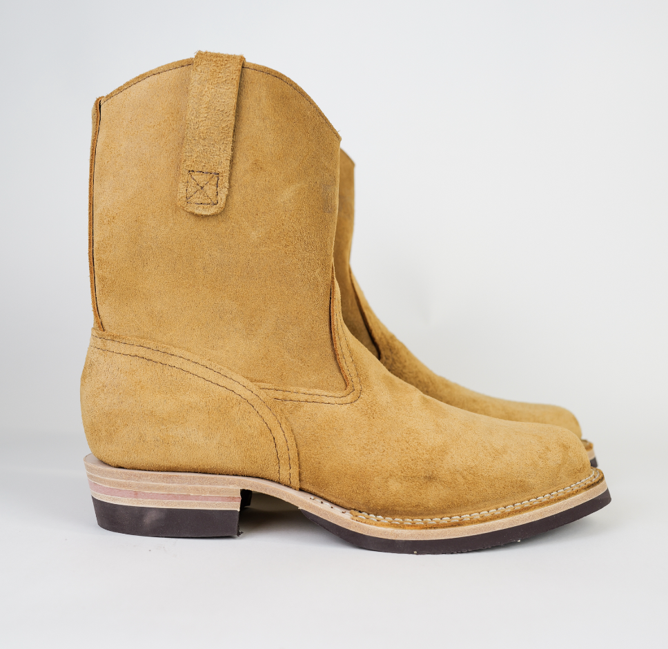 The Shop X Wesco Boots Short Morrison British tan rough out