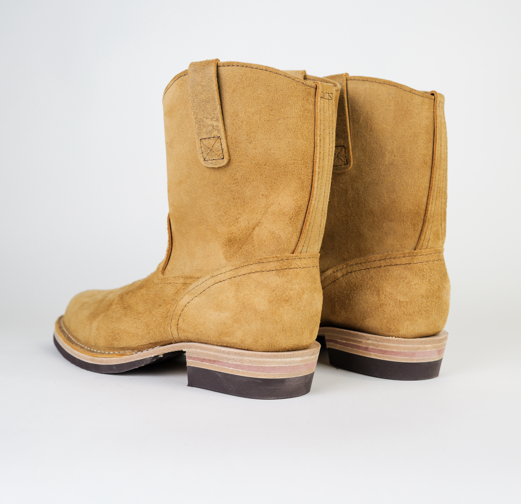 The Shop X Wesco Boots Short Morrison British tan rough out