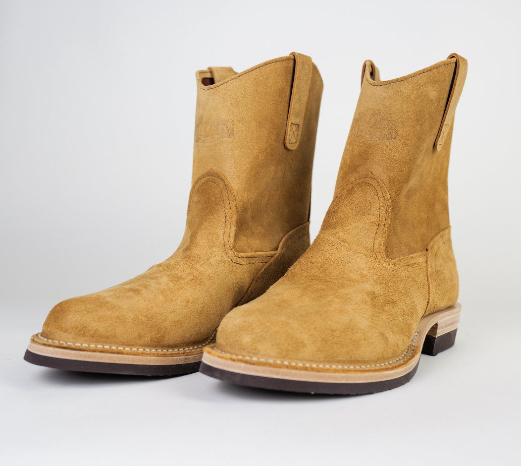 The Shop X Wesco Boots Short Morrison British tan rough out