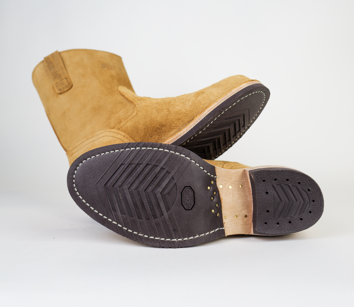 The Shop X Wesco Boots Short Morrison British tan rough out