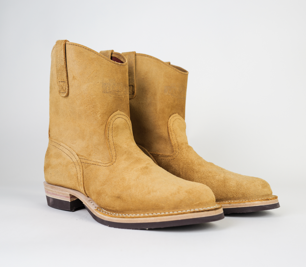 The Shop X Wesco Boots Short Morrison British tan rough out