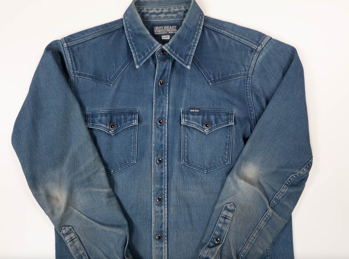 The Shop Vancouver X Iron Heart 13th Anniversary Indigo Western Shirt
