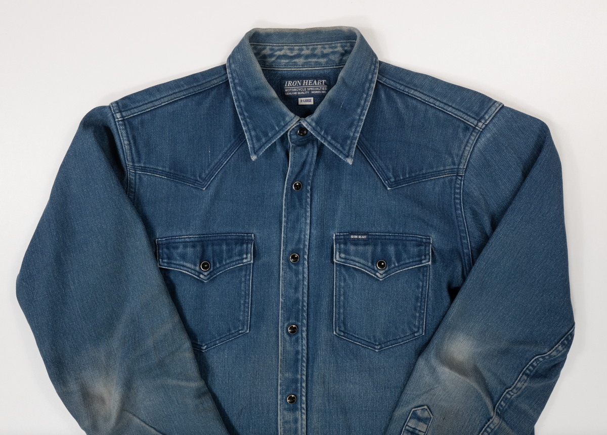 The Shop Vancouver X Iron Heart 13th Anniversary Indigo Western Shirt