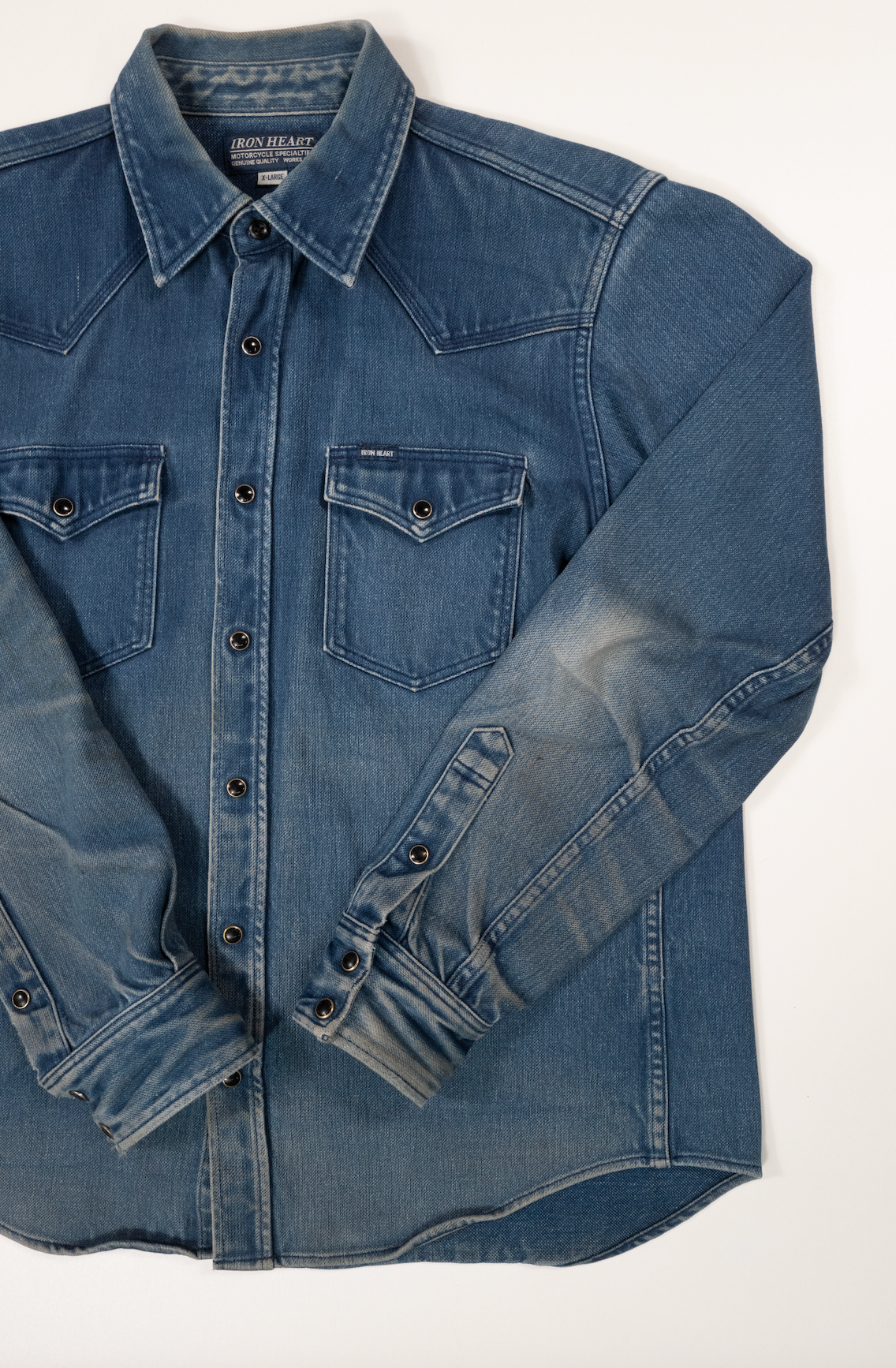 The Shop Vancouver X Iron Heart 13th Anniversary Indigo Western Shirt