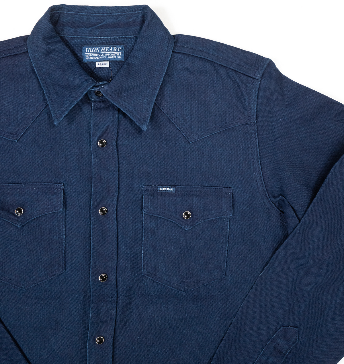 The Shop Vancouver X Iron Heart 13th Anniversary Indigo Western Shirt