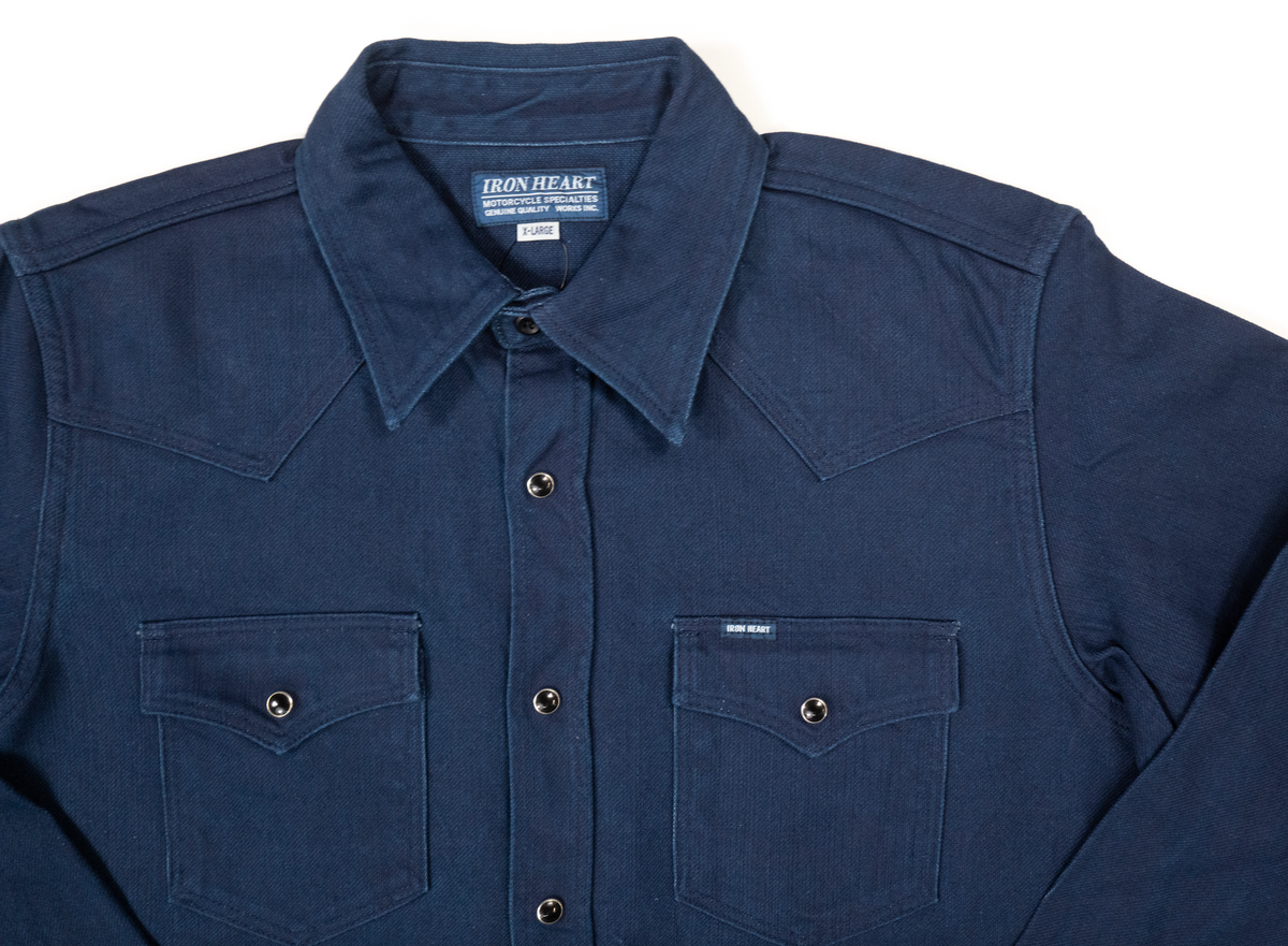 The Shop Vancouver X Iron Heart 13th Anniversary Indigo Western Shirt