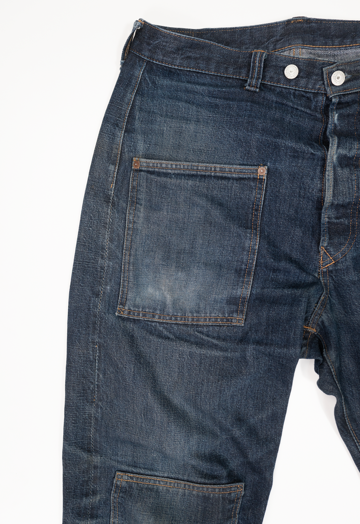 The Shop X Little Hand & Co. TSX1 Japanese selvedge denim jeans UNSANFORIZED