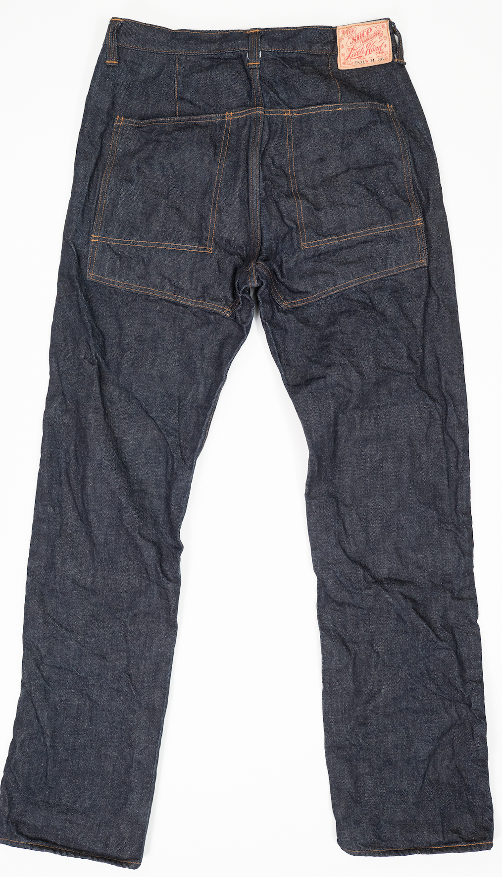 The Shop X Little Hand & Co. TSX1 Japanese selvedge denim jeans UNSANFORIZED